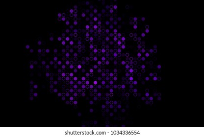 Dark Pink, Blue vector  background with bubbles. Beautiful colored illustration with blurred circles in nature style. Completely new template for your brand book.