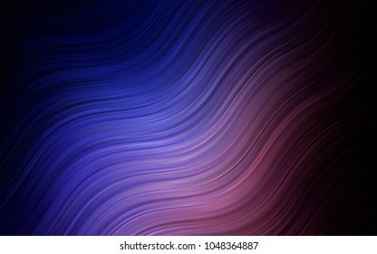 Dark Pink, Blue vector background with liquid shapes. A sample with blurred bubble shapes. The template for cell phone backgrounds.