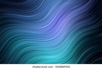 Dark Pink, Blue vector background with bent lines. Modern gradient abstract illustration with bandy lines. The template for cell phone backgrounds.
