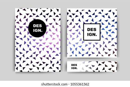 Dark Pink, Blue vector background for presentations. Abstract booklet on colored background with gradient. Completely new template for your brand book.