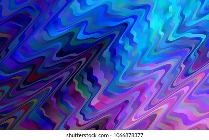 Dark Pink, Blue vector background with lamp shapes. Colorful illustration in abstract marble style with gradient. Marble design for your web site.