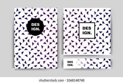 Dark Pink, Blue vector background for presentations. Booklet with textbox on colorful abstract background. Pattern for beautiful business cards, folders.