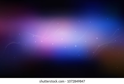 Dark Pink, Blue vector background with bubbles. Beautiful colored illustration with blurred circles in nature style. The pattern can be used for beautiful websites.