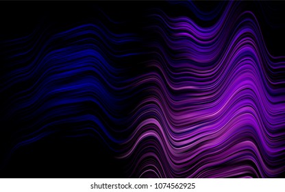 Dark Pink, Blue vector background with lava shapes. Shining illustration, which consist of blurred lines, circles. Pattern for your business design.