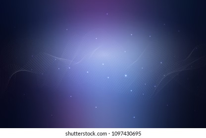 Dark Pink, Blue vector background with bubbles. Modern abstract illustration with colorful water drops. The pattern can be used for beautiful websites.