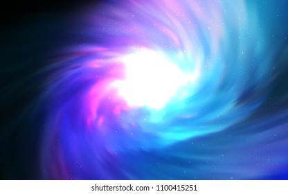 Dark Pink, Blue vector background with galaxy stars. Space stars on blurred abstract background with gradient. Pattern for astronomy websites.