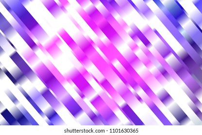 Dark Pink, Blue vector background with straight lines. Lines on blurred abstract background with gradient. The template can be used as a background.