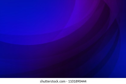 Dark Pink, Blue vector background with curved circles. Blurred geometric sample with gradient bubbles.  The best blurred design for your business.