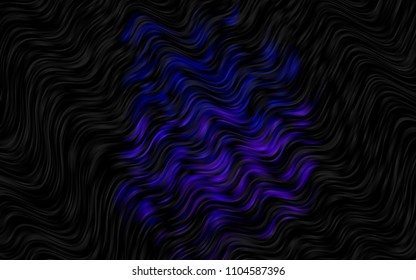Dark Pink, Blue vector background with lamp shapes. Colorful abstract illustration with gradient lines. Textured wave pattern for backgrounds.