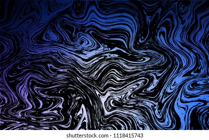 Dark Pink, Blue vector background with lava shapes. Creative geometric illustration in marble style with gradient. The template for cell phone backgrounds.