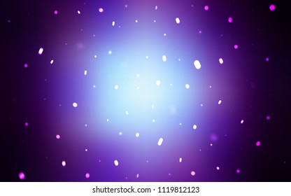 Dark Pink, Blue vector background with xmas snowflakes. Modern geometrical abstract illustration with crystals of ice. New year design for your ad, poster, banner.