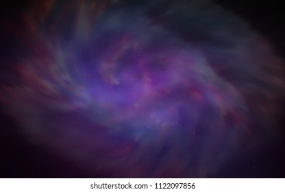 Dark Pink, Blue vector background with galaxy stars. Shining colored illustration with bright astronomical stars. Template for cosmic backgrounds.