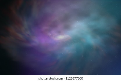 Dark Pink, Blue vector background with galaxy stars. Glitter abstract illustration with colorful cosmic stars. Pattern for astronomy websites.