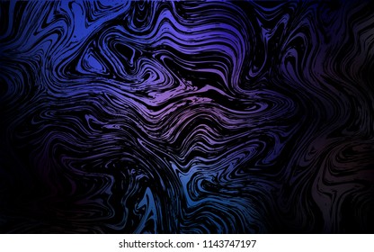 Dark Pink, Blue vector background with abstract circles. Shining illustration, which consist of blurred lines, circles. A completely new memphis design for your business.