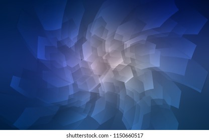 Dark Pink, Blue vector background with hexagons. Glitter abstract illustration in hexagonal style. Pattern can for your ad, booklets.