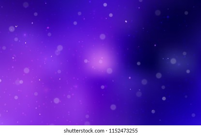 Dark Pink, Blue vector background with xmas snowflakes. Modern geometrical abstract illustration with crystals of ice. The pattern can be used for new year ad, booklets.