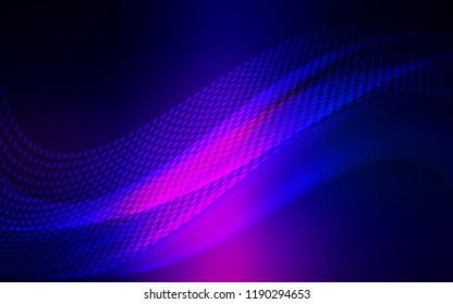 Dark Pink, Blue vector background with bubbles, lines. Design with connection of dots and lines on colorful background. Design for your business advert.