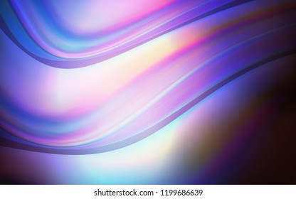 Dark Pink, Blue vector background with liquid shapes. A vague circumflex abstract illustration with gradient. New composition for your brand book.