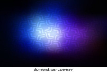 Dark Pink, Blue vector background with lava shapes. Colorful abstract illustration with gradient lines. The elegant pattern for brand book.