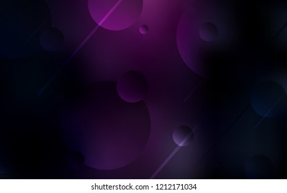 Dark Pink, Blue vector background with bubbles. Illustration with set of shining colorful abstract circles. Completely new template for your brand book.