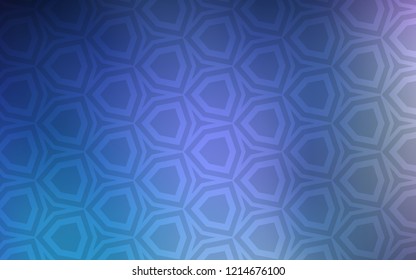 Dark Pink, Blue vector background with hexagons. Blur background with colorful hexagons. Pattern for ads, leaflets.