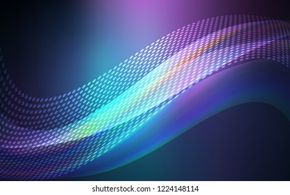 Dark Pink, Blue vector background with bubbles, lines. Illustration with set of colorful abstract circles and lines. Pattern for textures of wallpapers.