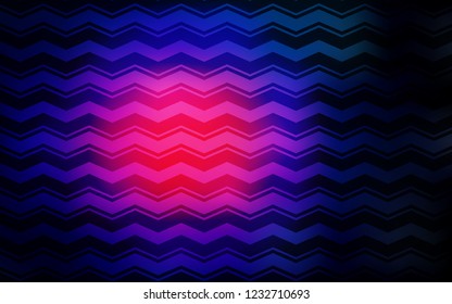 Dark Pink, Blue vector background with straight lines. Blurred decorative design in simple style with lines. Pattern for your busines websites.