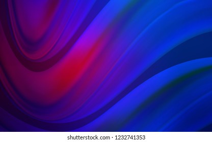 Dark Pink, Blue vector background with lava shapes. An elegant bright illustration with gradient. Brand new design for your ads, poster, banner.