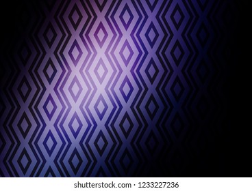 Dark Pink, Blue vector background with lines, rhombuses. Glitter abstract illustration with colorful lines, rhombuses. Backdrop for TV commercials.
