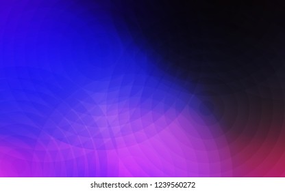 Dark Pink, Blue vector background with bubbles. Abstract illustration with colored bubbles in nature style. Completely new template for your brand book.