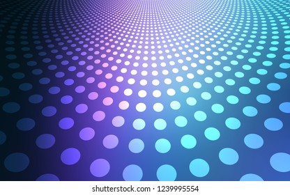 Dark Pink, Blue vector background with bubbles. Abstract illustration with colored bubbles in nature style. Pattern can be used as texture of wallpapers.