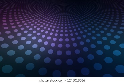 Dark Pink, Blue vector background with bubbles. Blurred decorative design in abstract style with bubbles. Beautiful design for your business advert.
