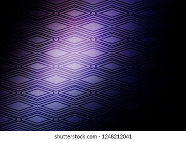 Dark Pink, Blue vector background with lines, rhombuses. Colorful decorative design in simple style with lines, rhombuses. Smart design for your business advert.