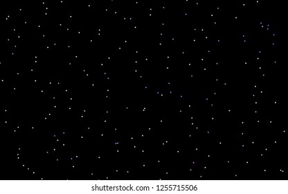 Dark Pink, Blue vector background with colored stars. Glitter abstract illustration with colored stars. Smart design for your business advert.