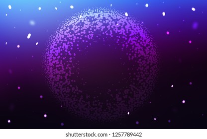 Dark Pink, Blue vector background with bubbles. Illustration with set of shining colorful abstract circles. Pattern for ads, leaflets.