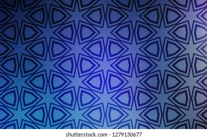Dark Pink, Blue vector background with colored stars. Glitter abstract illustration with colored stars. Pattern for wrapping gifts.