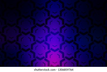 Dark Pink, Blue vector background with curved lines. A completely new colorful illustration in simple style. A completely new template for your design.