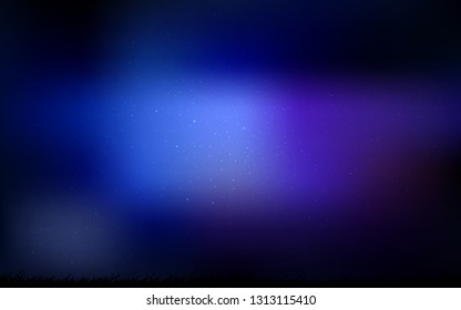 Dark Pink, Blue vector background with galaxy stars. Shining colored illustration with bright astronomical stars. Pattern for astronomy websites.
