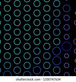 Dark Pink, Blue vector background with circles. Modern abstract illustration with colorful circle shapes. Pattern for websites, landing pages.