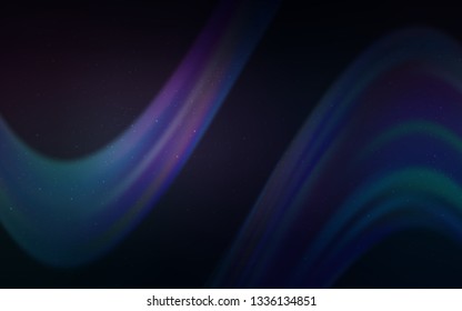 Dark Pink, Blue vector background with astronomical stars. Glitter abstract illustration with colorful cosmic stars. Pattern for futuristic ad, booklets.