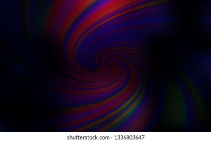 Dark Pink, Blue vector background with wry lines. A sample with colorful lines, shapes. Template for cell phone screens.