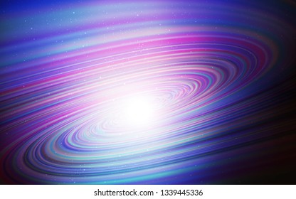 Dark Pink, Blue vector background with galaxy stars. Glitter abstract illustration with colorful cosmic stars. Pattern for astrology websites.
