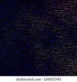 Dark Pink, Blue vector background in polygonal style. Abstract gradient illustration with colorful rectangles. Pattern for websites, landing pages.