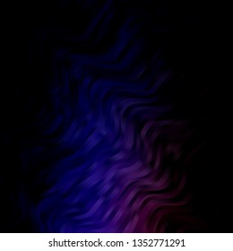 Dark Pink, Blue vector background with wry lines. Colorful illustration in abstract style with bent lines. Pattern for websites, landing pages.