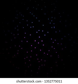 Dark Pink, Blue vector background with small and big stars. Blur decorative design in simple style with stars. Theme for cell phones.