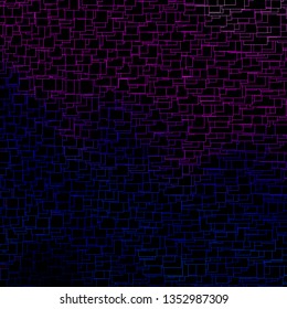 Dark Pink, Blue vector background in polygonal style. Illustration with a set of gradient rectangles. Pattern for busines booklets, leaflets