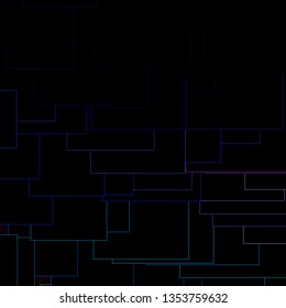 Dark Pink, Blue vector background in polygonal style. Illustration with a set of gradient rectangles. Design for your business promotion.