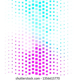 Dark Pink, Blue vector background in polygonal style. New abstract illustration with rectangular shapes. Modern template for your landing page.