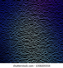 Dark Pink, Blue vector background with bent lines. Illustration in abstract style with gradient curved.  Pattern for busines booklets, leaflets