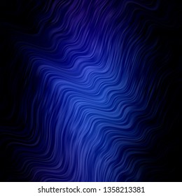 Dark Pink, Blue vector background with bent lines. Colorful illustration, which consists of curves. Template for your UI design.